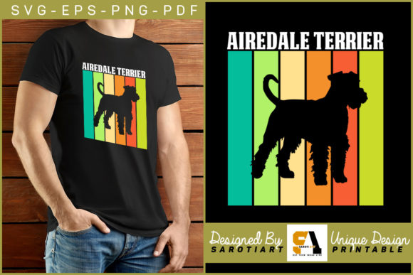Airedale Terrier Dog Lovers T-shirt Svg