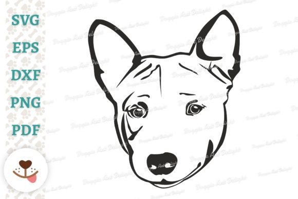 Basenji Dog Face Vector Cut File Svg Png