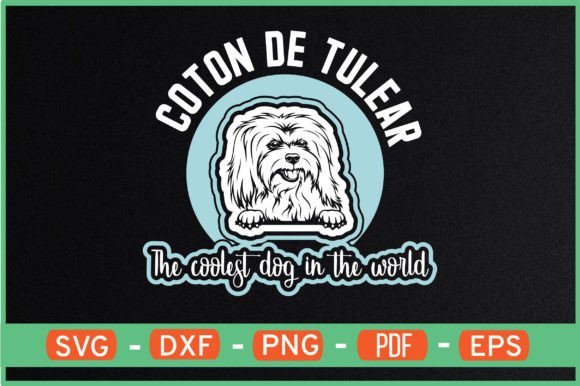 Coton De Tulear Dog T-Shirt Designs SVG