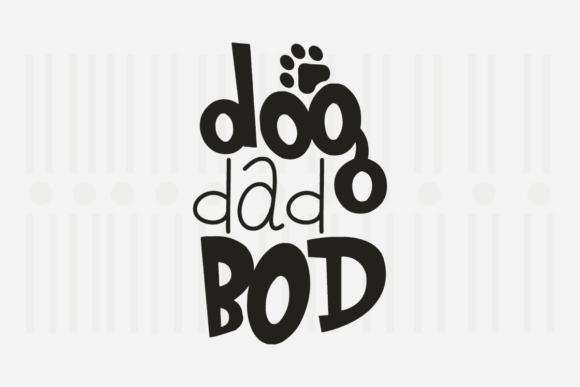 Dog Dad Bod SVG