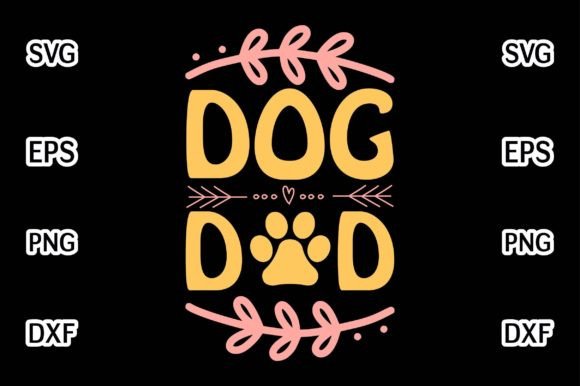 Dog Dad Fathers Day SVG Bundle