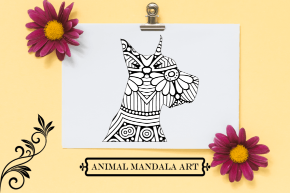 Dog Mandala. Boho Style SVG