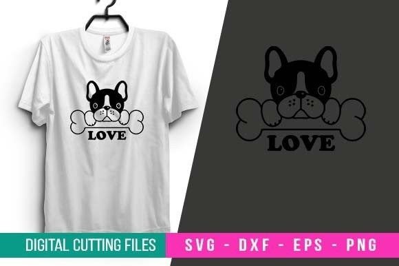 Love SVG Design for Dog T-shirt